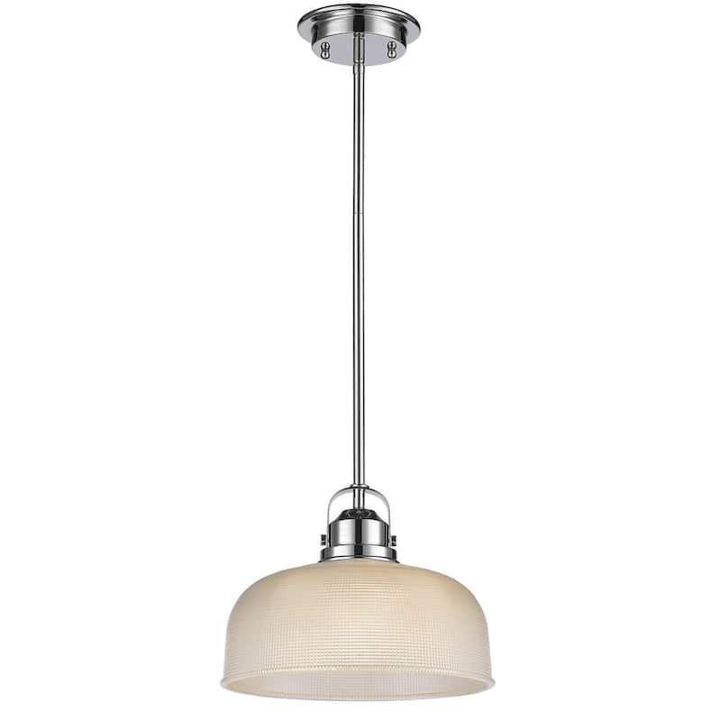 Transitional 1-light Nickel Pendant
