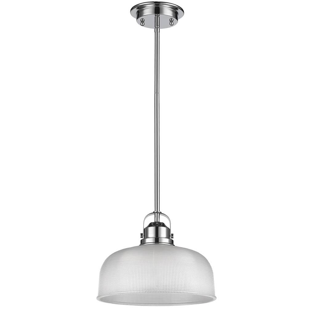 Transitional 1-light Nickel Pendant