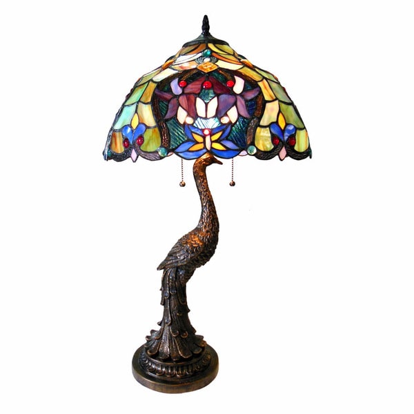 Chloe Tiffany Style Victorian Design 2 Light Antique Bronze Chloe Tiffany Style Victorian Design 2 Light Antique Bronze Table Lamp On Free Shipping Today 12156948