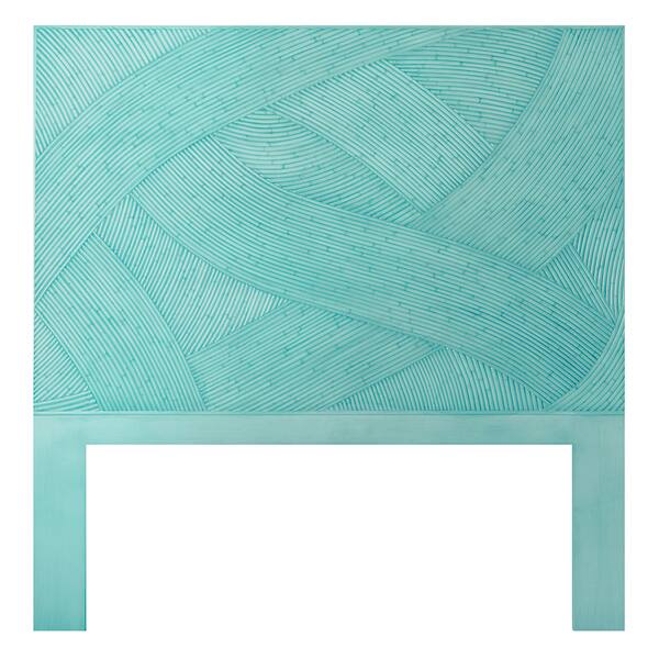 Blue Swirl Rattan Twinsize Headboard Overstock 12156973