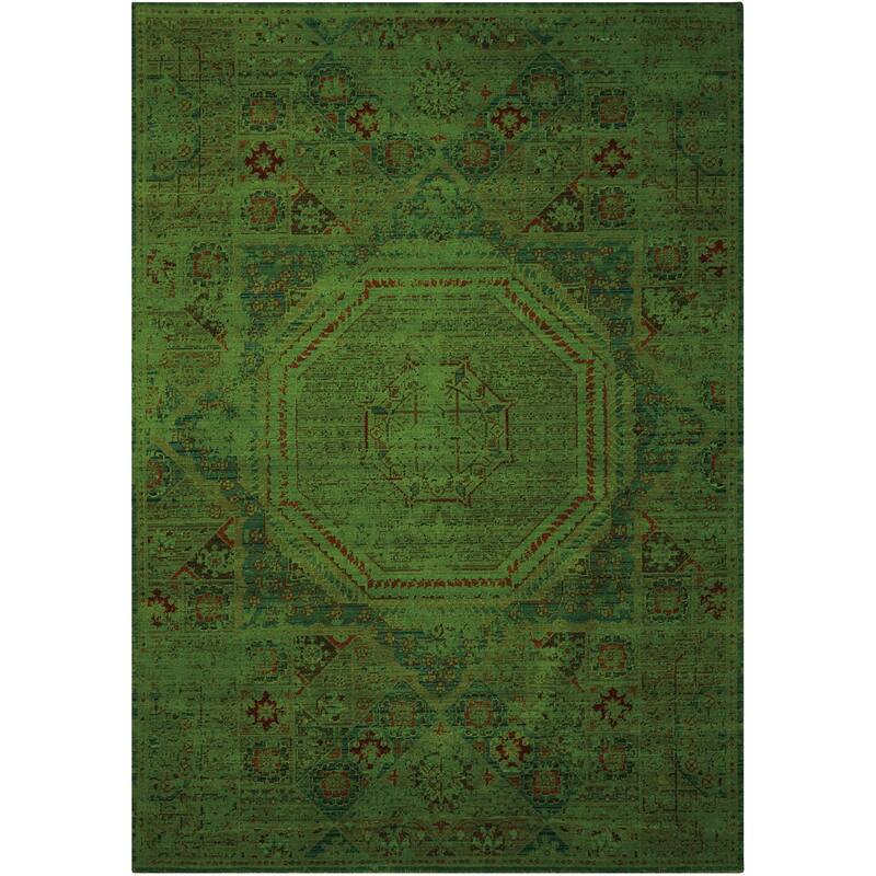 Nourison Timeless TML06 Area Rug - 5'6" x 8' - Blue - Rectangle