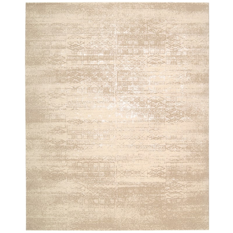 Nourison Silk Elements Area Rug - 2' 3" x 3' - Light Beige - Runner/Rectangle