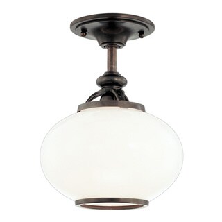 Canton 1-light 9-inch Semi Flush