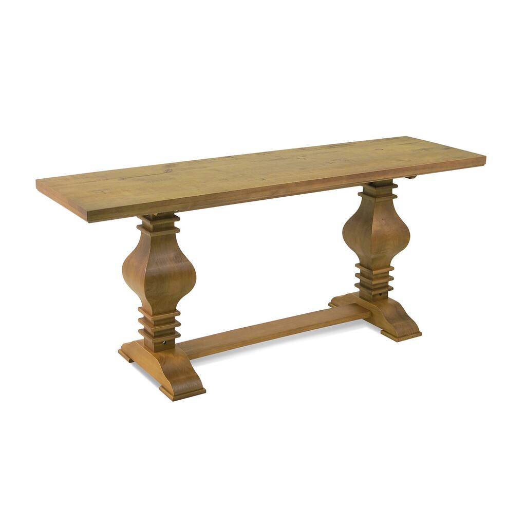 Artefama Tower Distressed Oak Finish Console Table
