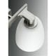preview thumbnail 2 of 1, Fleet Collection 3-Light Brushed Nickel Etched Opal Glass Coastal Bath Vanity Light