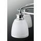 preview thumbnail 7 of 5, Lucky Collection 2-Light Polished Chrome Frosted Prismatic Glass Coastal Bath Vanity Light