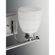 preview thumbnail 7 of 6, Lucky Collection 3-Light Brushed Nickel Frosted Prismatic Glass Coastal Bath Vanity Light