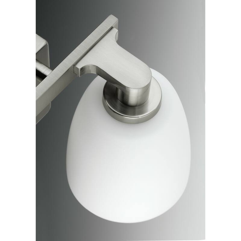 Fleet Collection 3-Light Polished Chrome Etched Painted White Inside Glass Coastal Bath Vanity Light