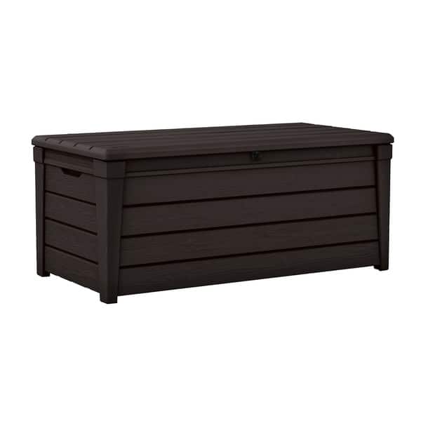 Shop Keter Brightwood 120 Gallon Outdoor Plastic Storage Deck Box