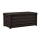 Keter Brightwood 120 Gallon Outdoor Plastic Storage Deck Box- Brown - Thumbnail 0