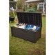 Keter Brightwood 120 Gallon Outdoor Plastic Storage Deck Box- Brown - Thumbnail 11
