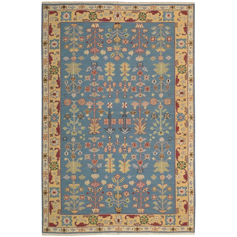 Nourison Nourmak Traditional Border Area Rug - 5'10" x 8'10" - Blue - Runner/Rectangle