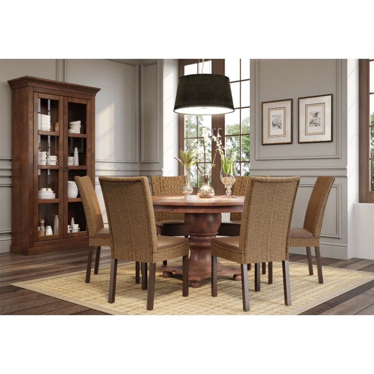 espresso color dining table