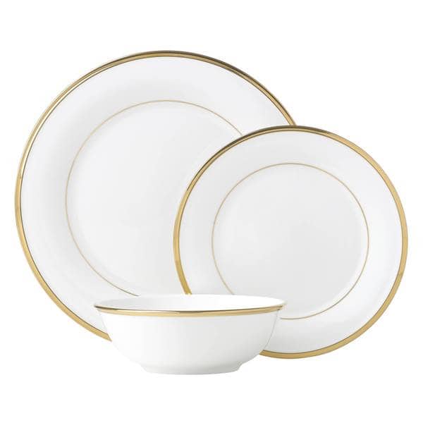 Lenox Eternal White China 3 Piece Place Setting Overstock 12172091