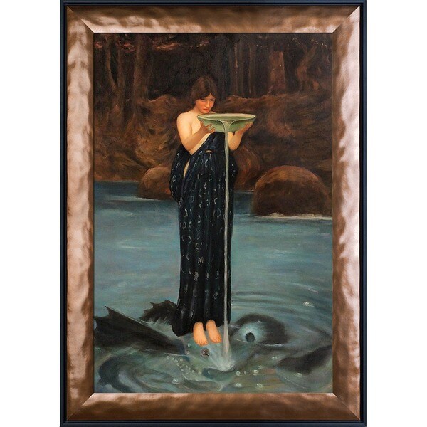 John William Waterhouse 'Circe Invidiosa, 1892' Hand Painted