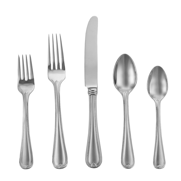 Lenox Vintage Jewel Frosted Stainless Steel 5 piece Flatware Set