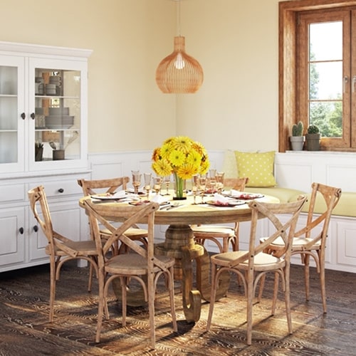 Artefama Phill Distressed Oak Round Dining Table On Sale Overstock 12172424