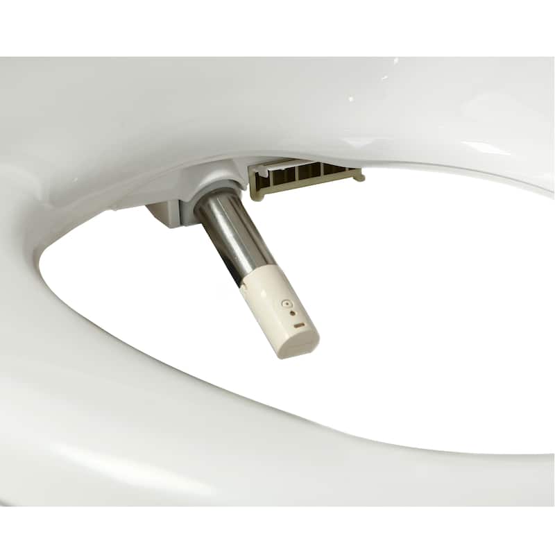 SmartBidet White ABS Electric Bidet Seat for Elongated Toilets