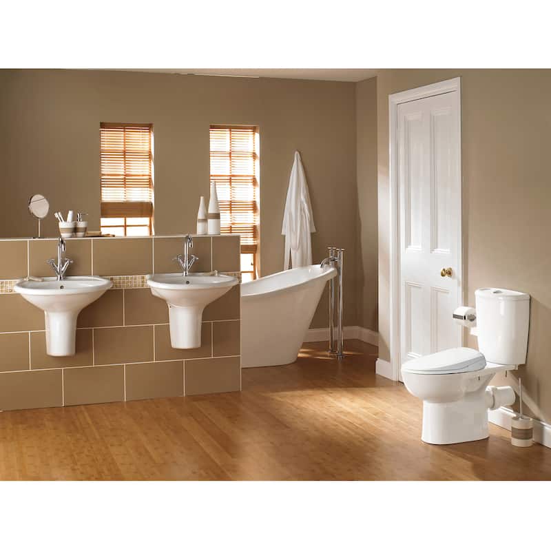 SmartBidet White ABS Electric Bidet Seat for Elongated Toilets