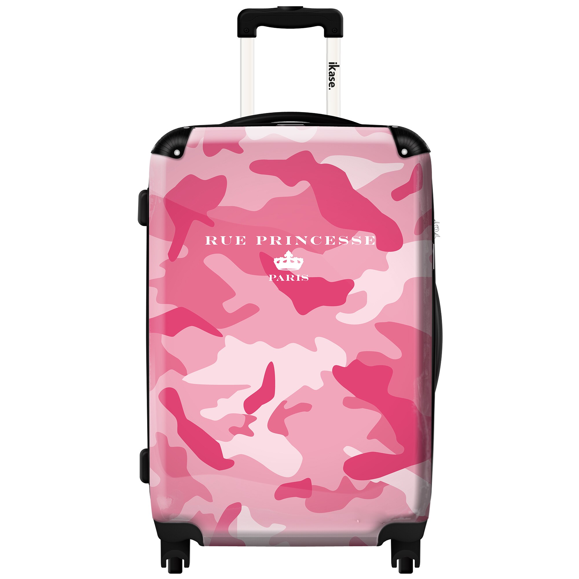 pink camo luggage