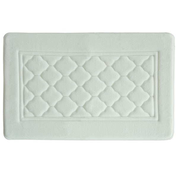 Fabbrica Home Memory Foam Bath Mat in Black, Large 21 x 34 in