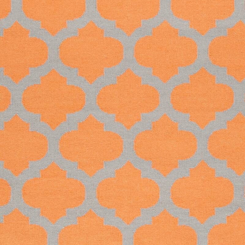 Hand Woven Carvin Flatweave Wool Area Rug