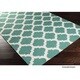 preview thumbnail 13 of 72, Hand Woven Carvin Flatweave Wool Area Rug Emerald - 8' x 11' - Rectangle