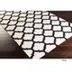 preview thumbnail 17 of 72, Hand Woven Carvin Flatweave Wool Area Rug Ivory/Black - 8' x 11' - Rectangle