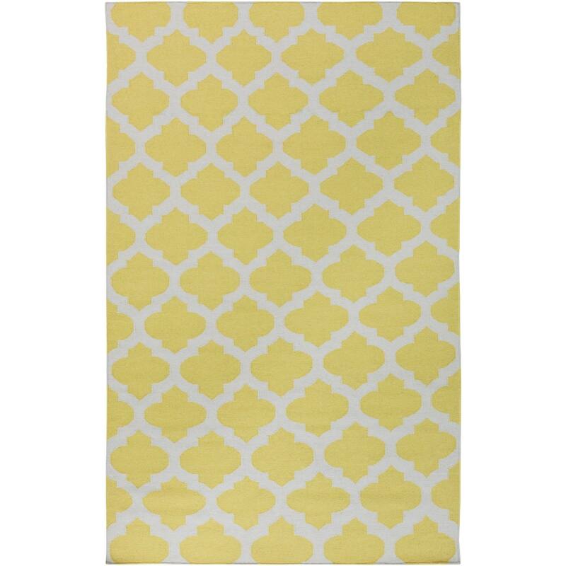 Hand Woven Carvin Flatweave Wool Area Rug