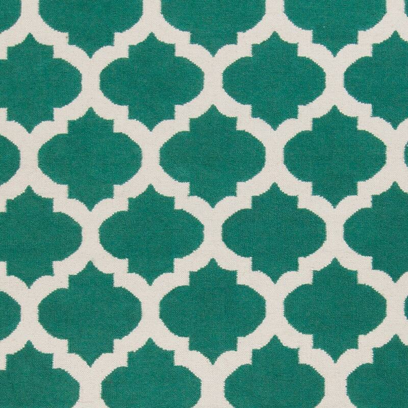 Hand Woven Carvin Flatweave Wool Area Rug
