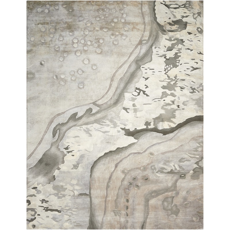 Nourison Prismatic Area Rug - 5'6" x 7'5" - Grey - Rectangle