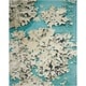 preview thumbnail 2 of 13, Nourison Prismatic Abstract Floral Textured Water Lily Shimmer Area Rug
