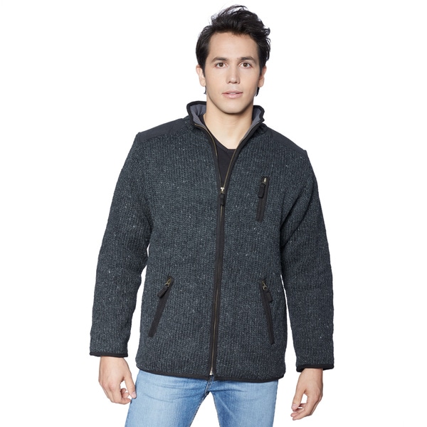 Laundromat Men's Oxford Full-zip Sweater - Overstock - 12174451