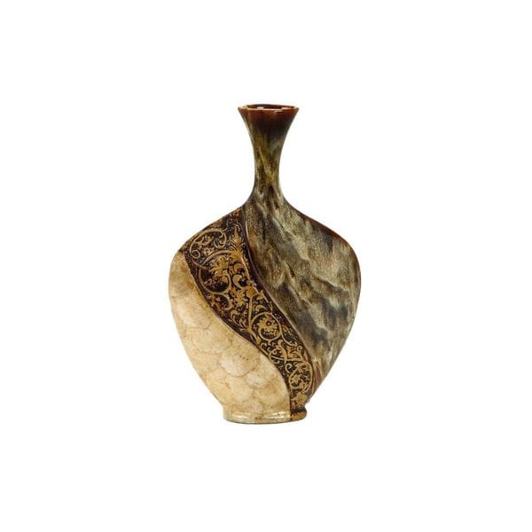Cer/Capiz Sheel Vase