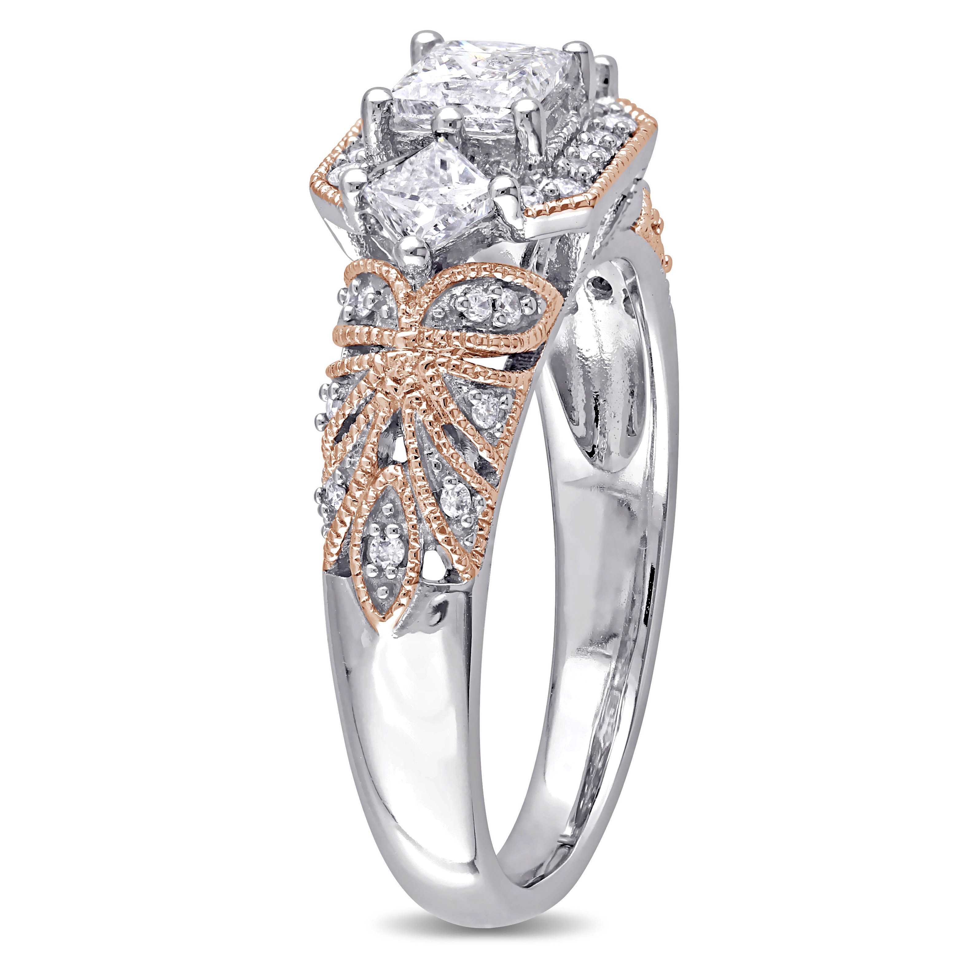 Size-5.25 Diamond Wedding Band in 10K White Gold 1//6 cttw, G-H,I2-I3
