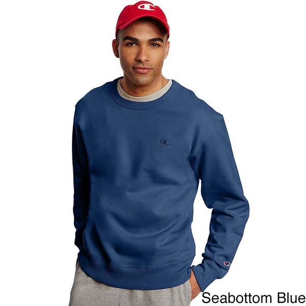champion men's powerblend fleece crewneck sweatshirt