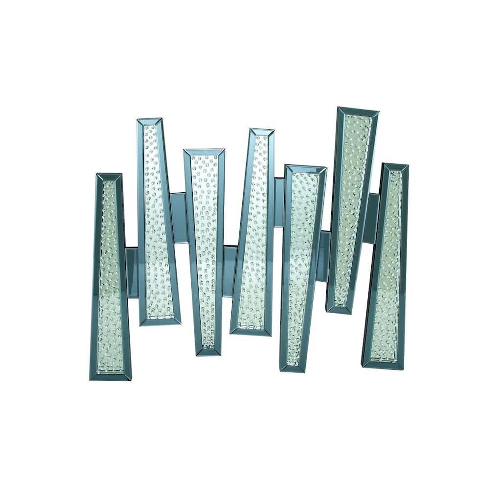 Blue Glass Glam Wall Decor 42 x 48 x 2