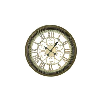 Metal 24-inch-diameter Wall Clock