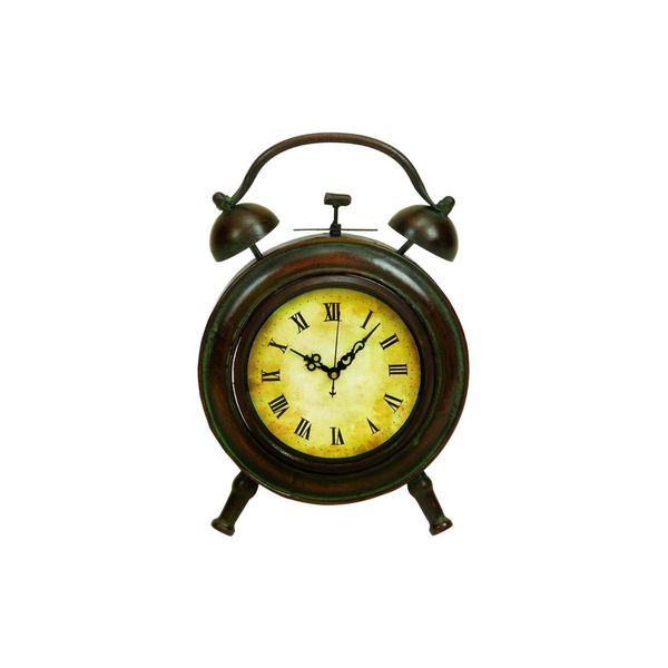 Copper Grove Star Multicolored Metal Clock
