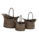 preview thumbnail 2 of 8, Grey Iron Rustic Planter (Set of 3) - S/3 17", 14", 11"W
