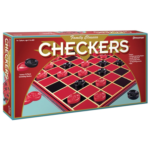 Shop Pressman Checkers Board Game - Free Shipping On Orders Over $45 ...