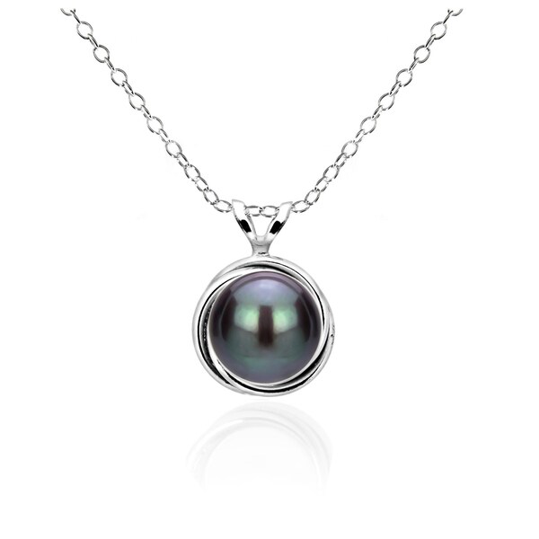 pearl stud necklace