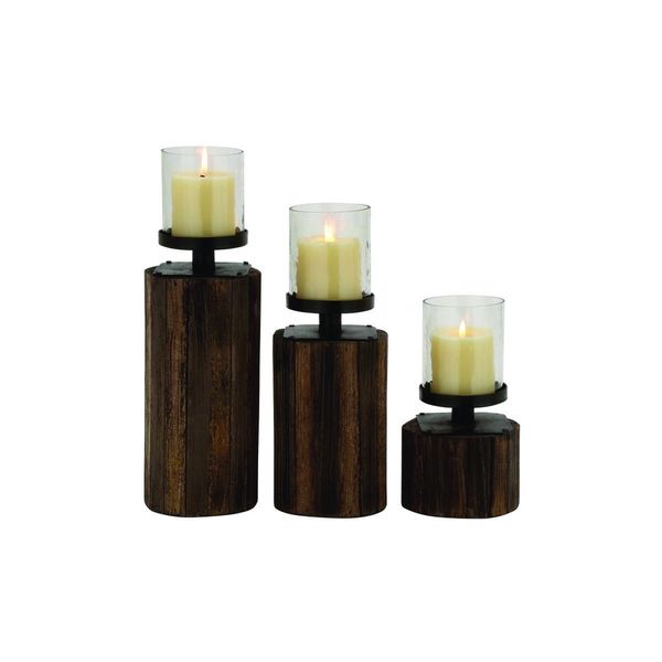 Wd Gls Mtl Candle Holder Free Shipping Today Wd Gls Mtl Candle Holder