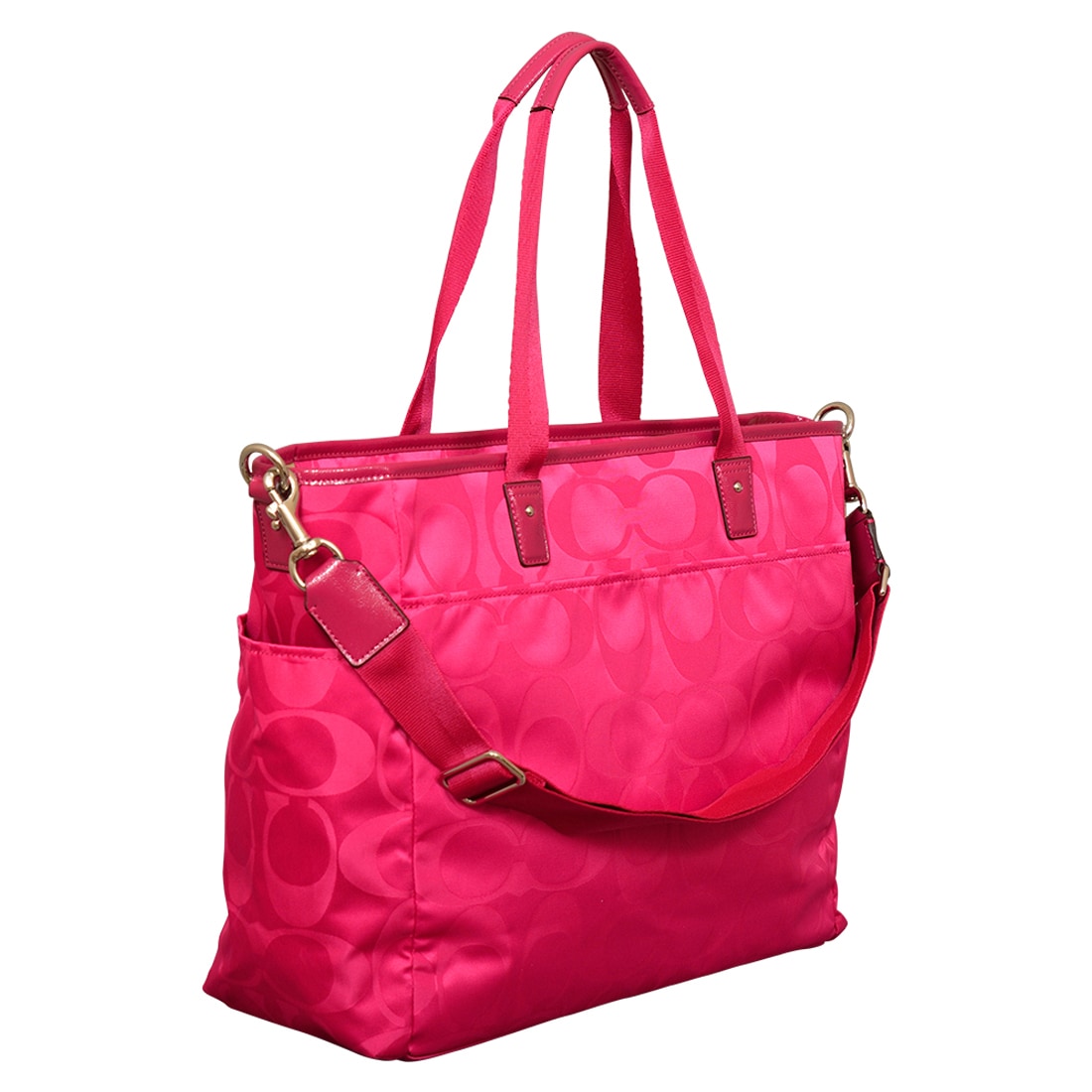 red coach diaper bag