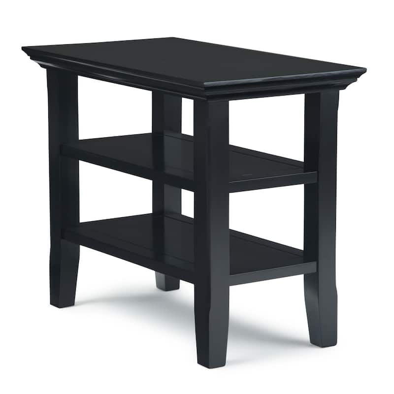 WYNDENHALL Normandy 14 inch Wide Solid Wood Transitional Narrow Side Table - 14 Inches wide