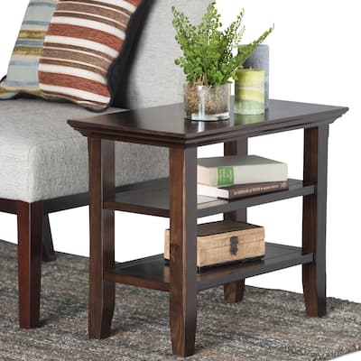 WYNDENHALL Normandy Wood Side Table - 14 Inches wide