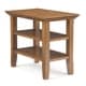 preview thumbnail 21 of 49, WYNDENHALL Normandy 14 inch Wide Solid Wood Transitional Narrow Side Table - 14 Inches wide