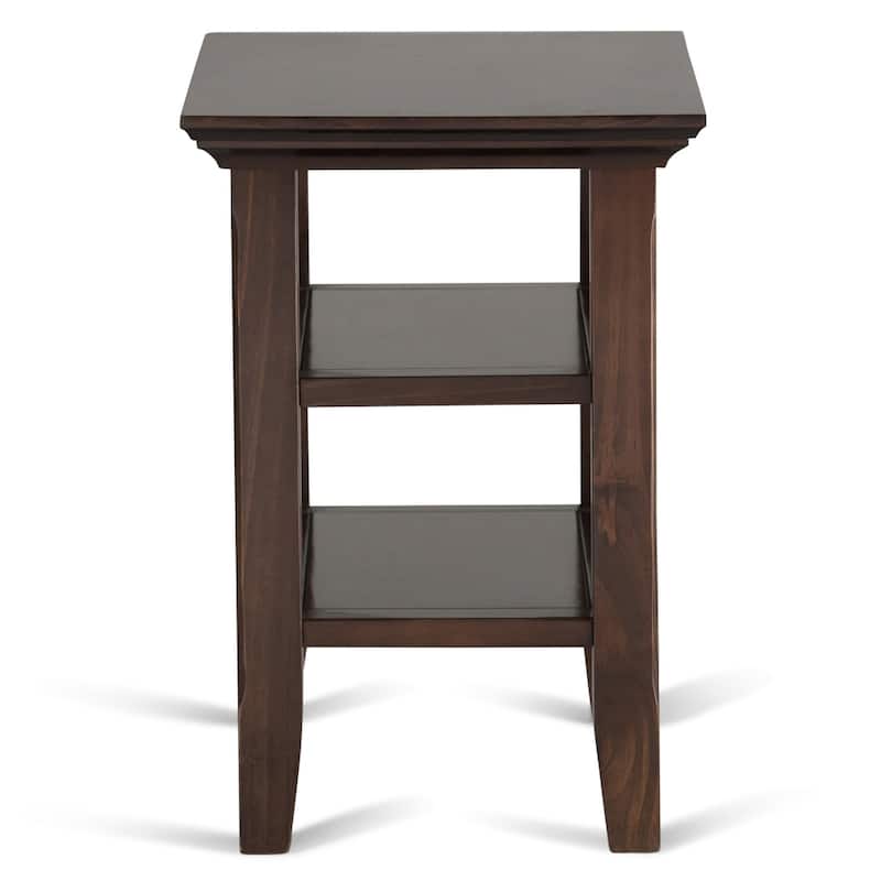 WYNDENHALL Normandy 14 inch Wide Solid Wood Transitional Narrow Side Table - 14 Inches wide