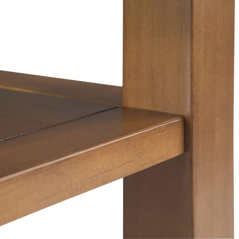 WYNDENHALL Normandy 14 inch Wide Solid Wood Transitional Narrow Side Table - 14 Inches wide