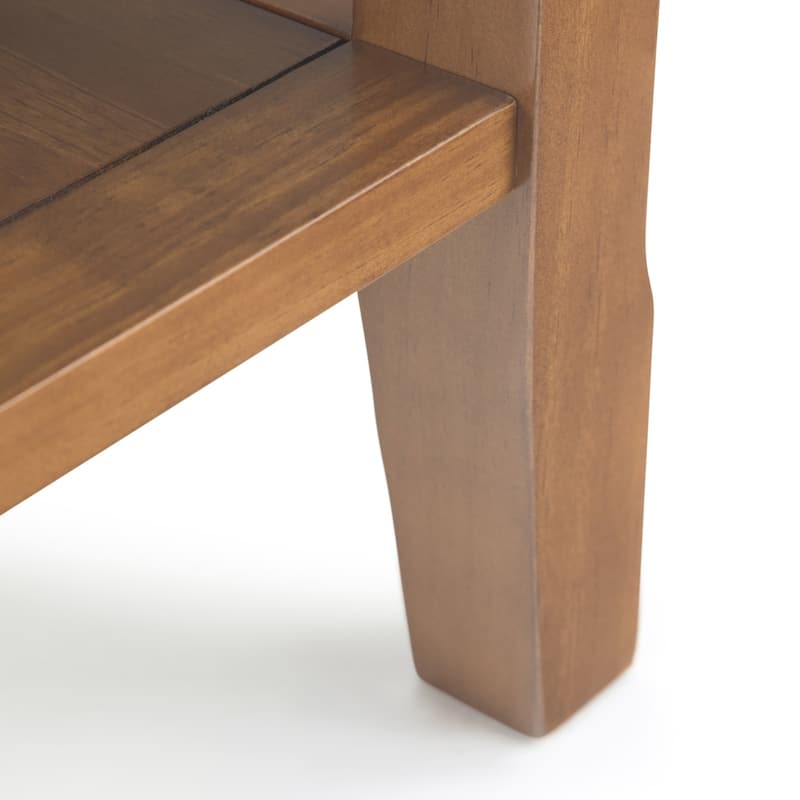 WYNDENHALL Normandy 14 inch Wide Solid Wood Transitional Narrow Side Table - 14 Inches wide